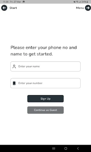 WebRestroKIOSK Screenshot 1