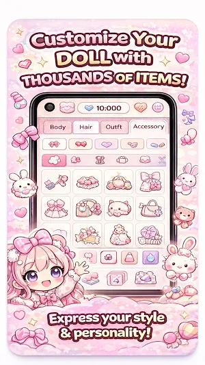 Chibi Doll Stickers for Wh Screenshot 1
