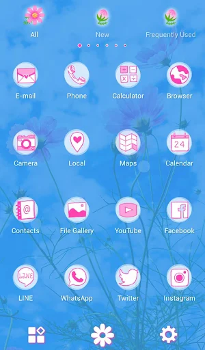 Beautiful Wallpaper Blue Sky Cosmos Theme Screenshot 2