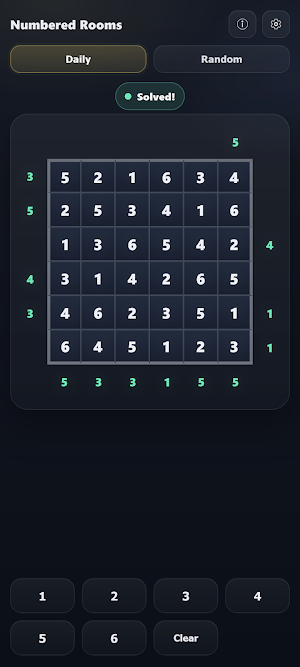 Numbered Rooms - Logic Puzzle Screenshot 2