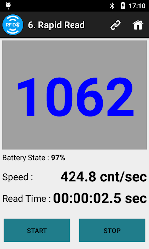 Bluebird RFID Demo App for RFR900(BT) Screenshot 2