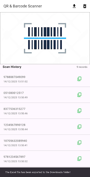 Scan to Excel - QR & Barcode Screenshot 2