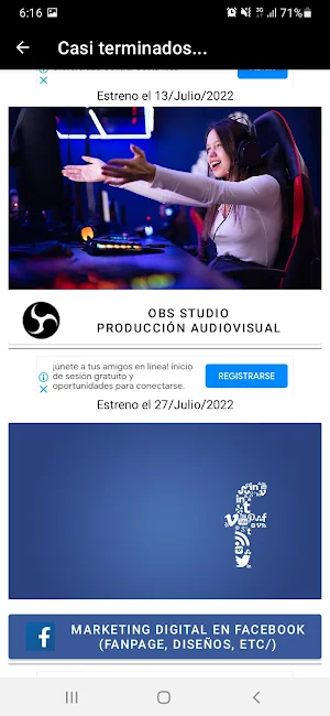 Cursos en línea Digitales Screenshot 1