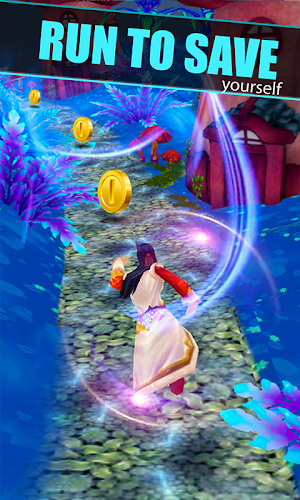 Princess Run Royal Street Chase - Gold Run Game Screenshot 1