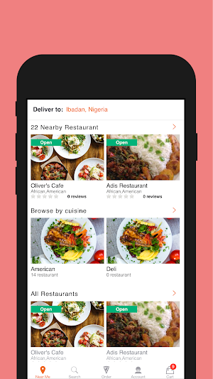 Cartehub Cuisines - Food & Drinks Delivery Screenshot 2