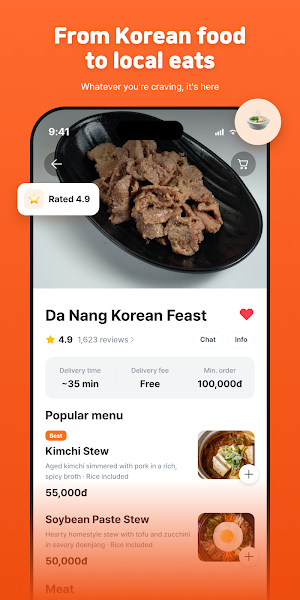 NowEats: Da Nang Food Delivery Screenshot 1
