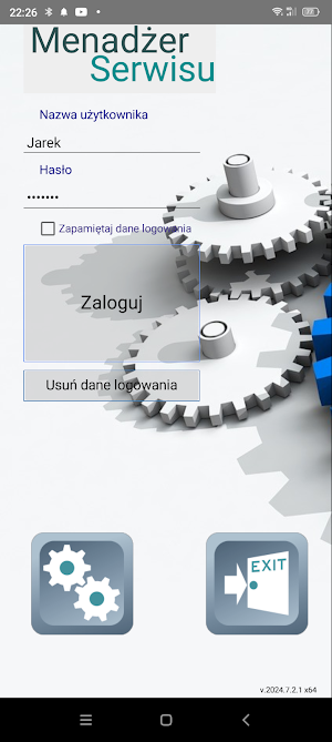 Menadżer Serwisu Mobile Screenshot 0