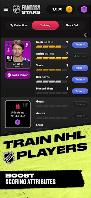 NHL Fantasy Stars Screenshot 3