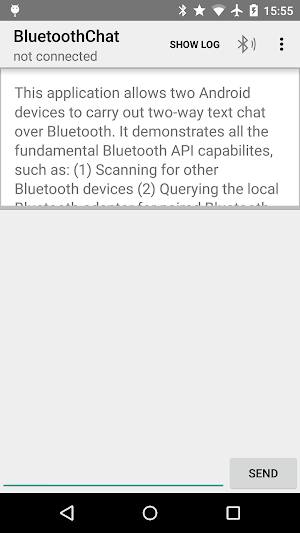 Bluetooth Chat Screenshot 0