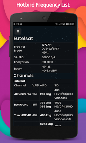 Hotbird Frequency List Updated 2020 Screenshot 2