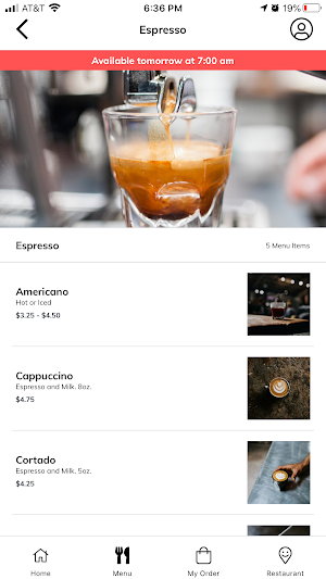 James Coffee Company Screenshot 2