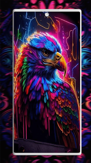 Neon Animals Walllaper Screenshot 1