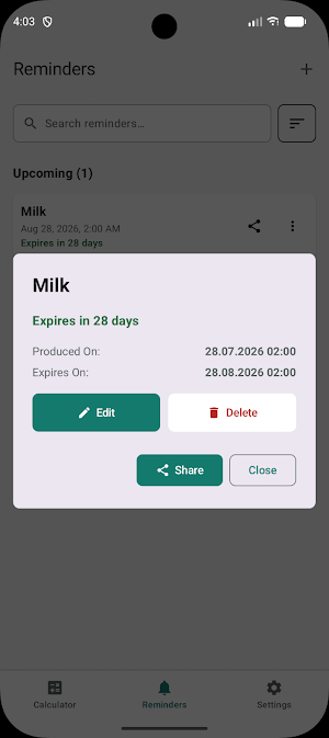 Expiron: Expiration Tracker Screenshot 2