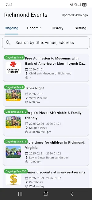 Richmond Events & Festivals Screenshot 0