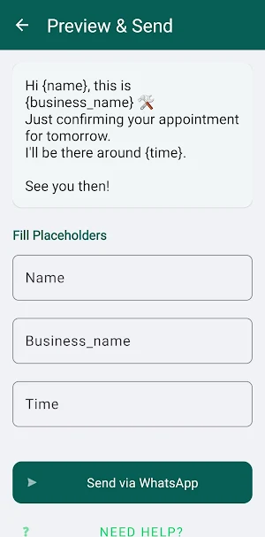 WhatsApp Templates Screenshot 2