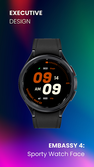 Embassy 4: Sporty Watch Face Screenshot 1