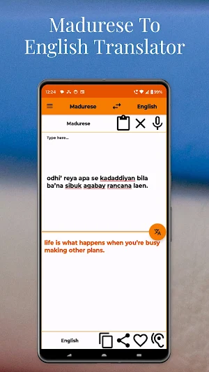 Madurese To English Translator Screenshot 1
