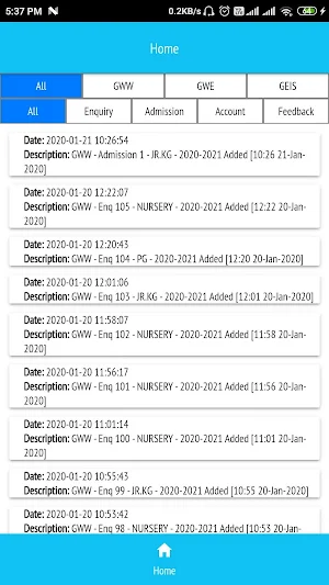 WWGS Admin Screenshot 2