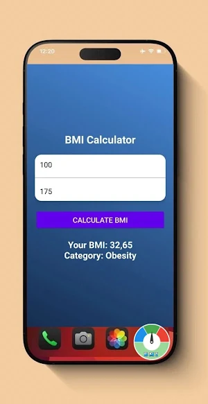 BMI Calculator Screenshot 1