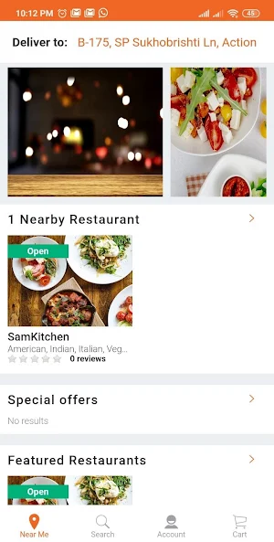 MULTI-RESTAURANT Delivery on Mobile Screenshot 2
