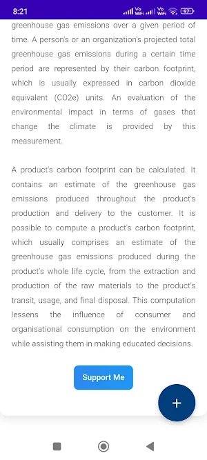 Carbon Footprint Calculator Screenshot 0