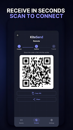 KiteSend: Secure File Transfer Screenshot 3