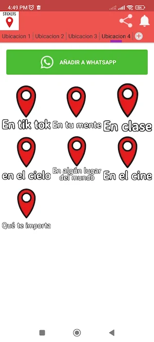Stickers de Ubicacion Screenshot 2