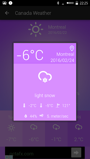 Canada Weather Screenshot 3