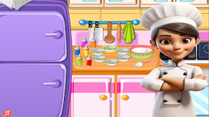 game girls cooking cake Screenshot 3
