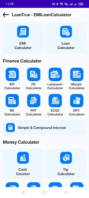 LoanTrue - EMI Loan Calculator Screenshot 1