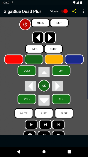 Remote for Giga Blue Quad Plus Screenshot 0