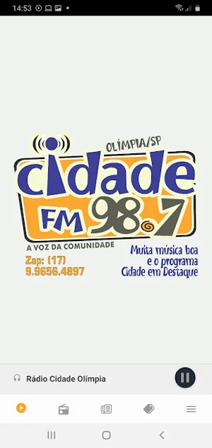 Rádio Cidade Olímpia Screenshot 1