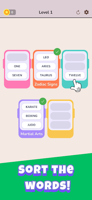 Word Flow: Association Sort Screenshot 0