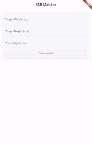 BMI Matcher Screenshot 0