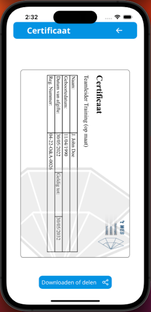 PasjesApp Screenshot 2