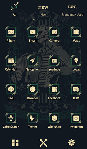 Skeletal Musician Theme Screenshot 2