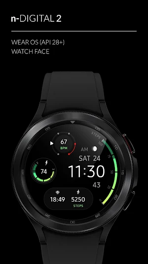 Awf n-Digital 2 - watch face Screenshot 0