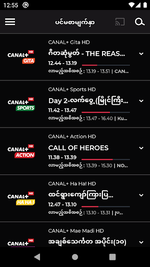 myCANAL MYANMAR Screenshot 1