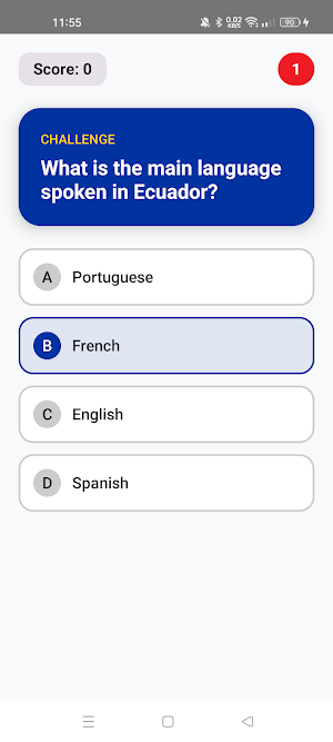 Ecuador Brain Quiz Screenshot 0