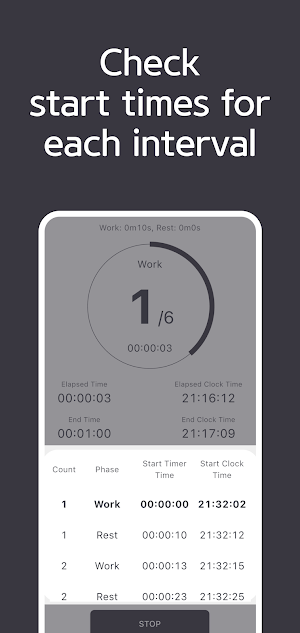 Visual Interval Counter Timer Screenshot 3
