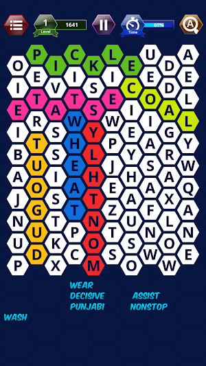 Word Search Puzzles Hexagon Screenshot 1