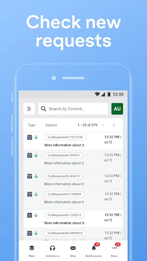 Communication portal Screenshot 1