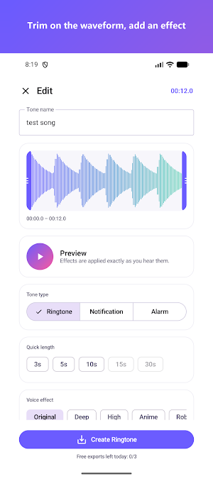 Boring Ringtone Maker & Cut Screenshot 1