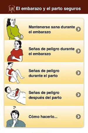 El embarazo y el parto seguros Screenshot 0