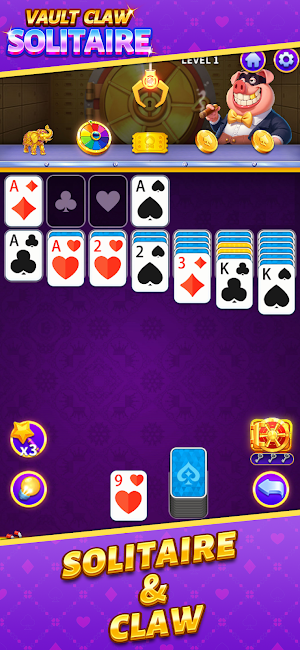 Vault Claw Solitaire Screenshot 1
