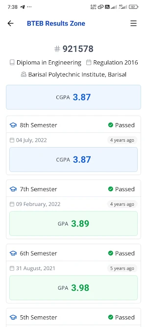 BTEB Results Zone Screenshot 1