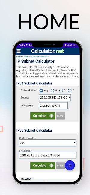 IP Subnet Calculator Screenshot 2