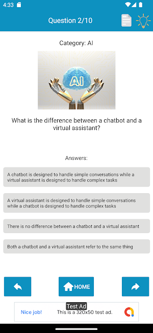 AI Quiz Screenshot 1