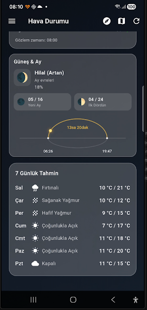 WeatherForecast Screenshot 3
