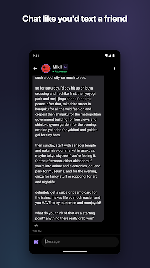 oozoo: Chat with AI agents Screenshot 1